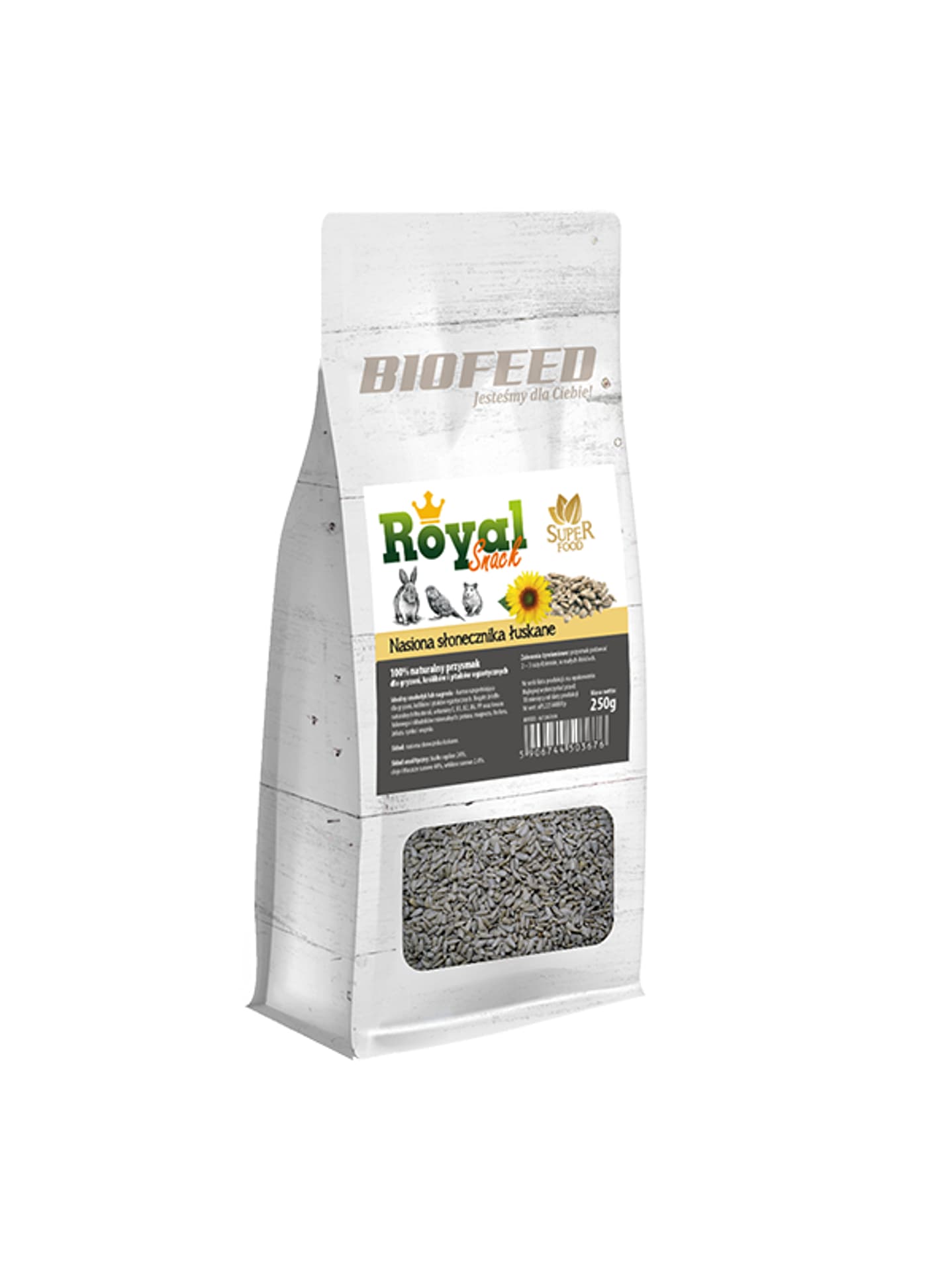 

BIOFEED Royal Snack SuperFood - nasiona słonecznika mix 200g