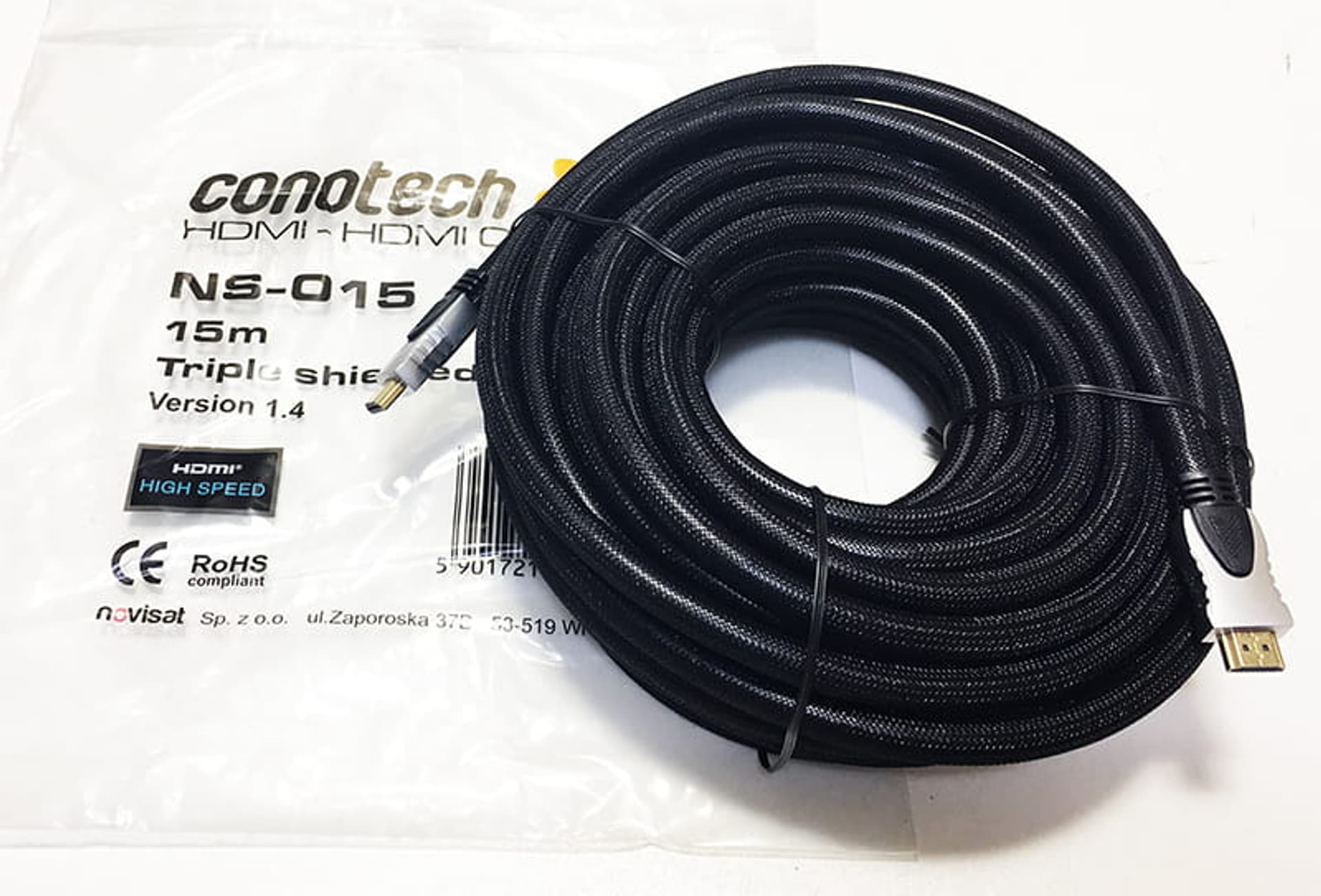 

Kabel HDMI – HDMI długość 15m Conotech NS-015
