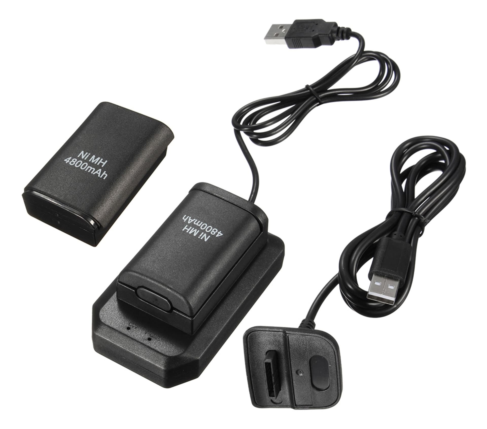 

KX7A 2x bateria xbox 360 kabel usb black