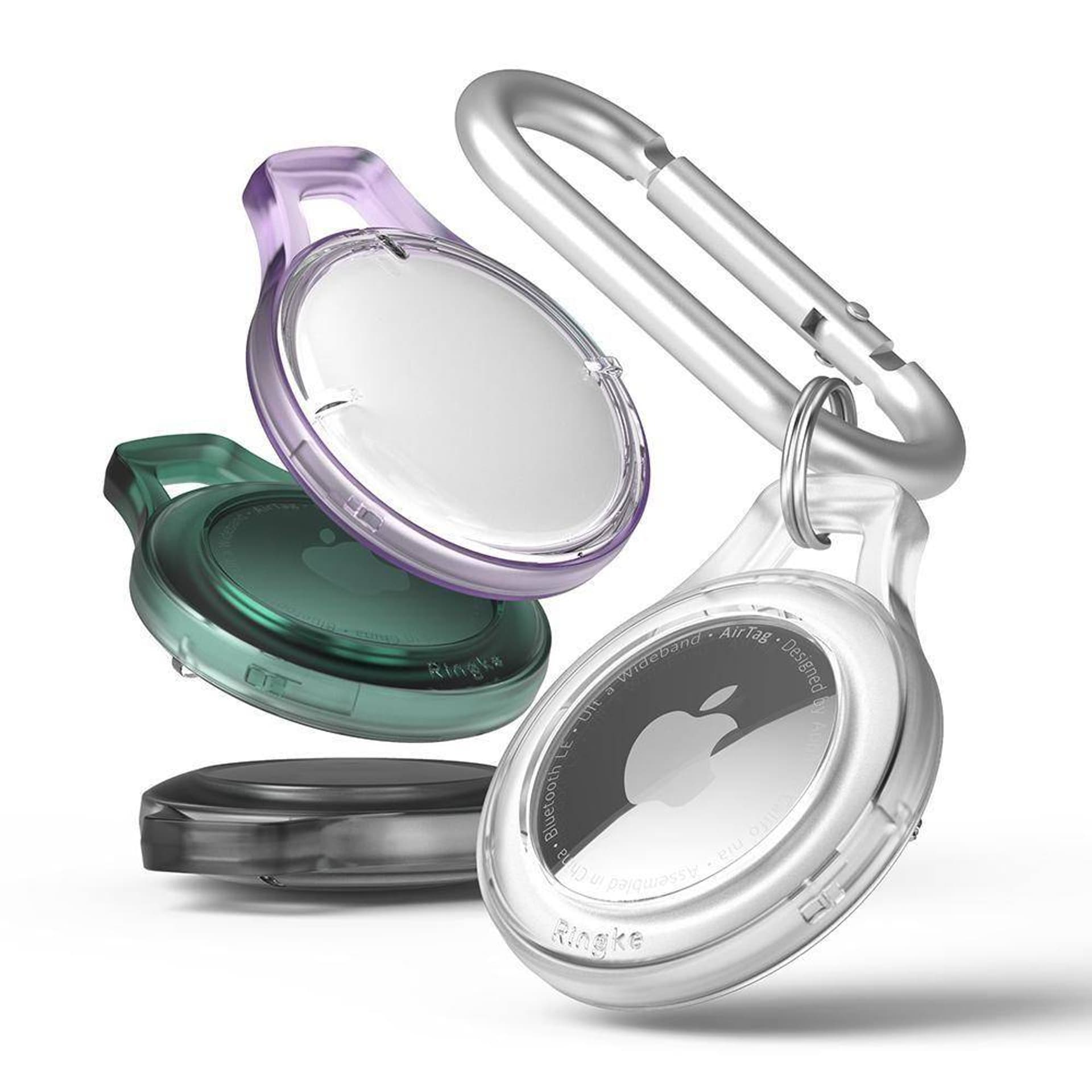 

Etui APPLE AIRTAG Ringke Slim Smoke czarne