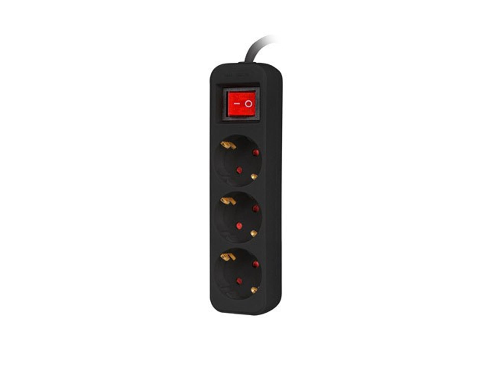 

Listwa przedłużacz 1,5m 3x230V PS1-03F-0150-BK