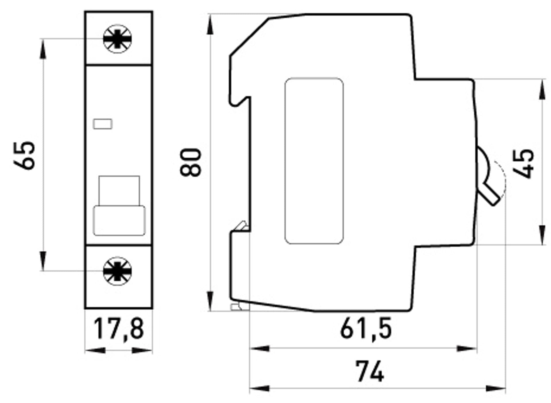 

WYŁĄCZNIK NADPRĄDOWY MCB.PRO60 1P B20A 6KA