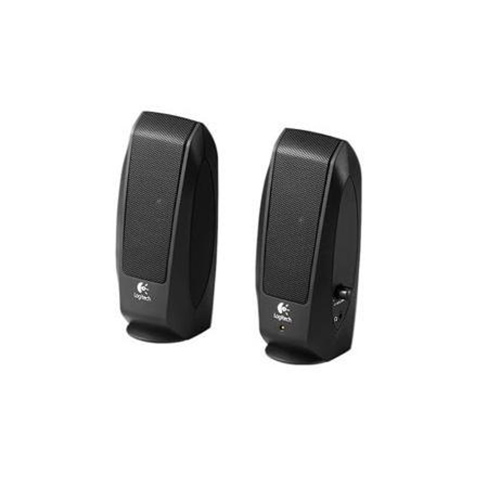 

Logitech LGT-S120 Speaker type 2.0, 3.5mm, Black, 2.2 W