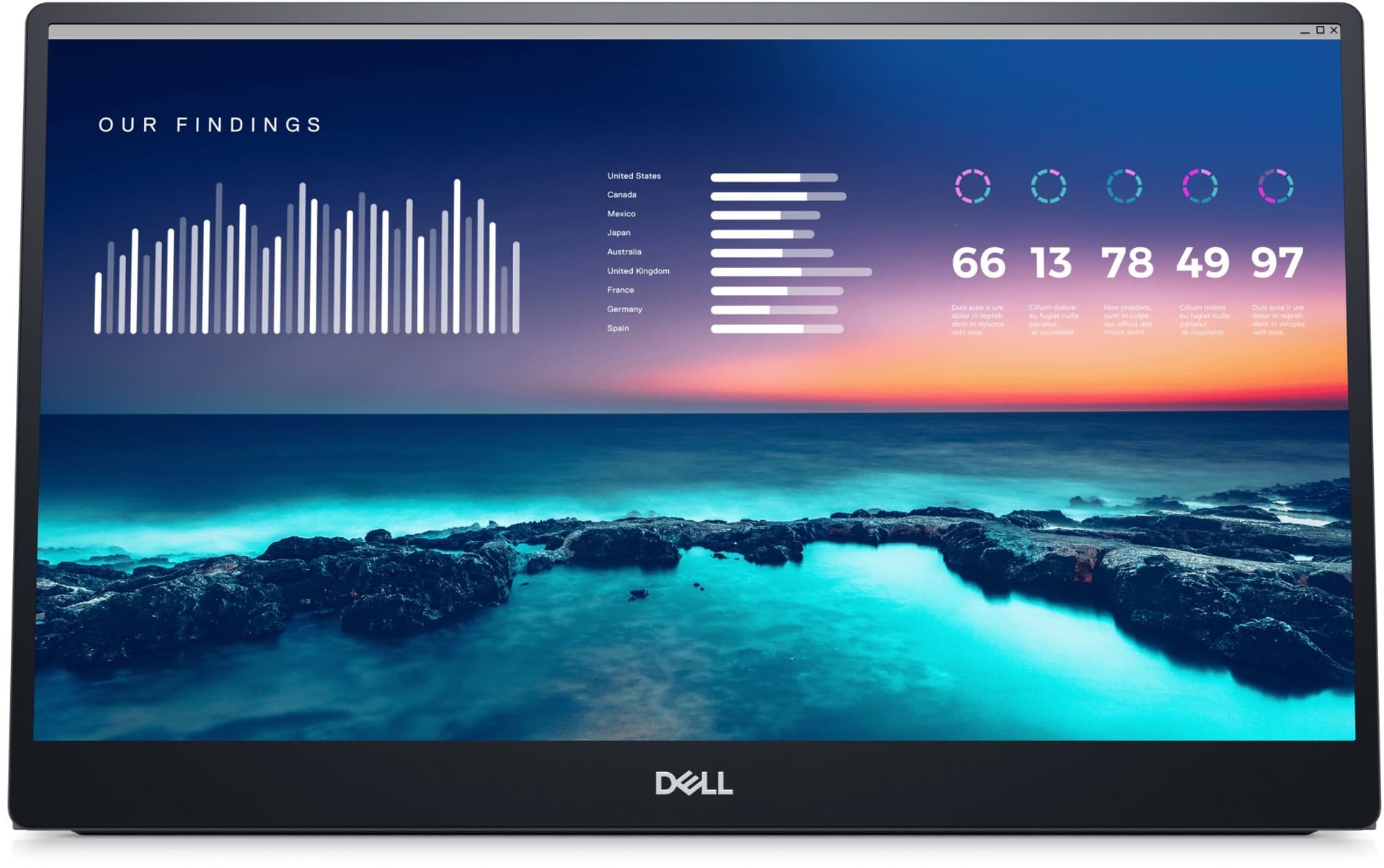 

Dell LCD Portable Monitor C1422H 14 ", IPS, FHD, 1920 x 1080, 16:9, 6 ms, 300 cd/m², Silver, 60 Hz