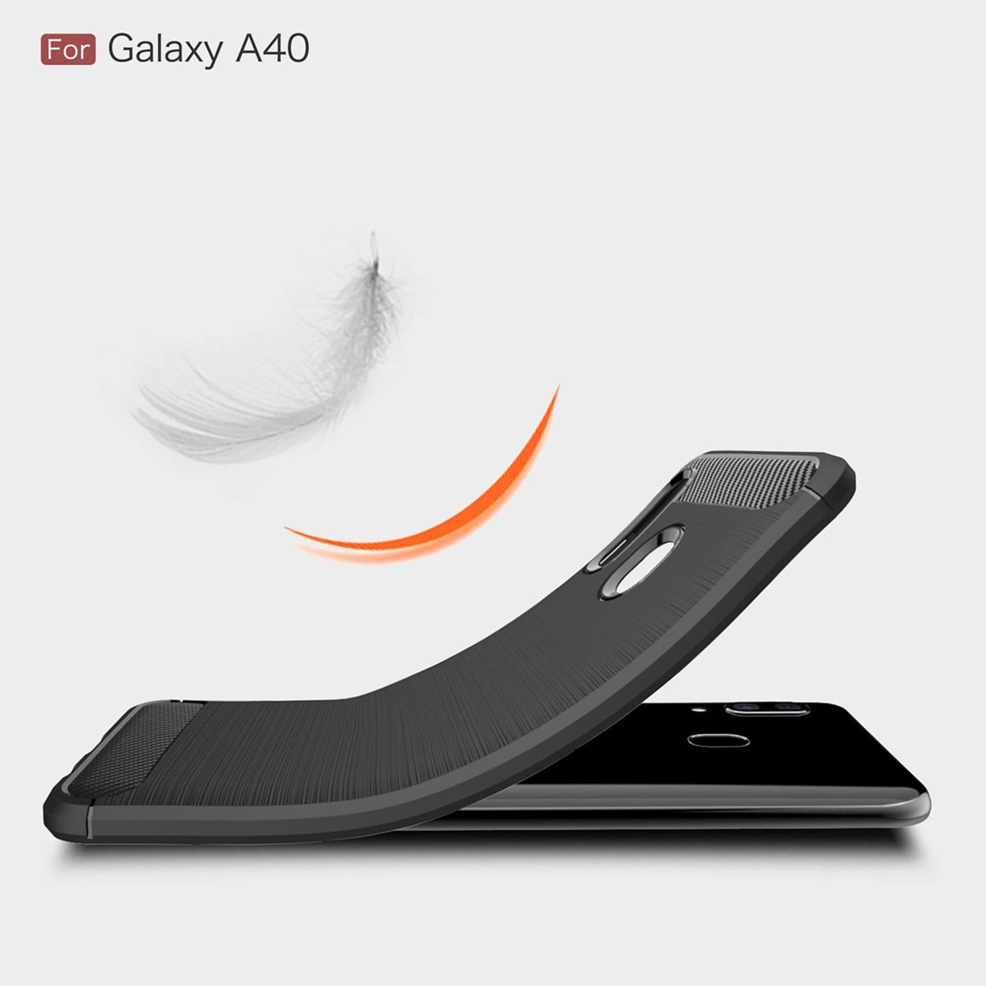 

Etui SAMSUNG GALAXY A40 Nexeri Carbon Pancerne czarne