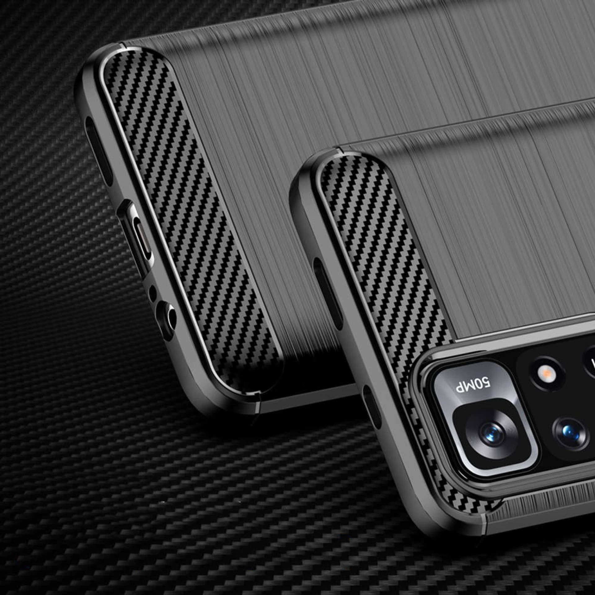 

Etui XIAOMI REDMI NOTE 11 / 11S Nexeri Carbon Pancerne czarne