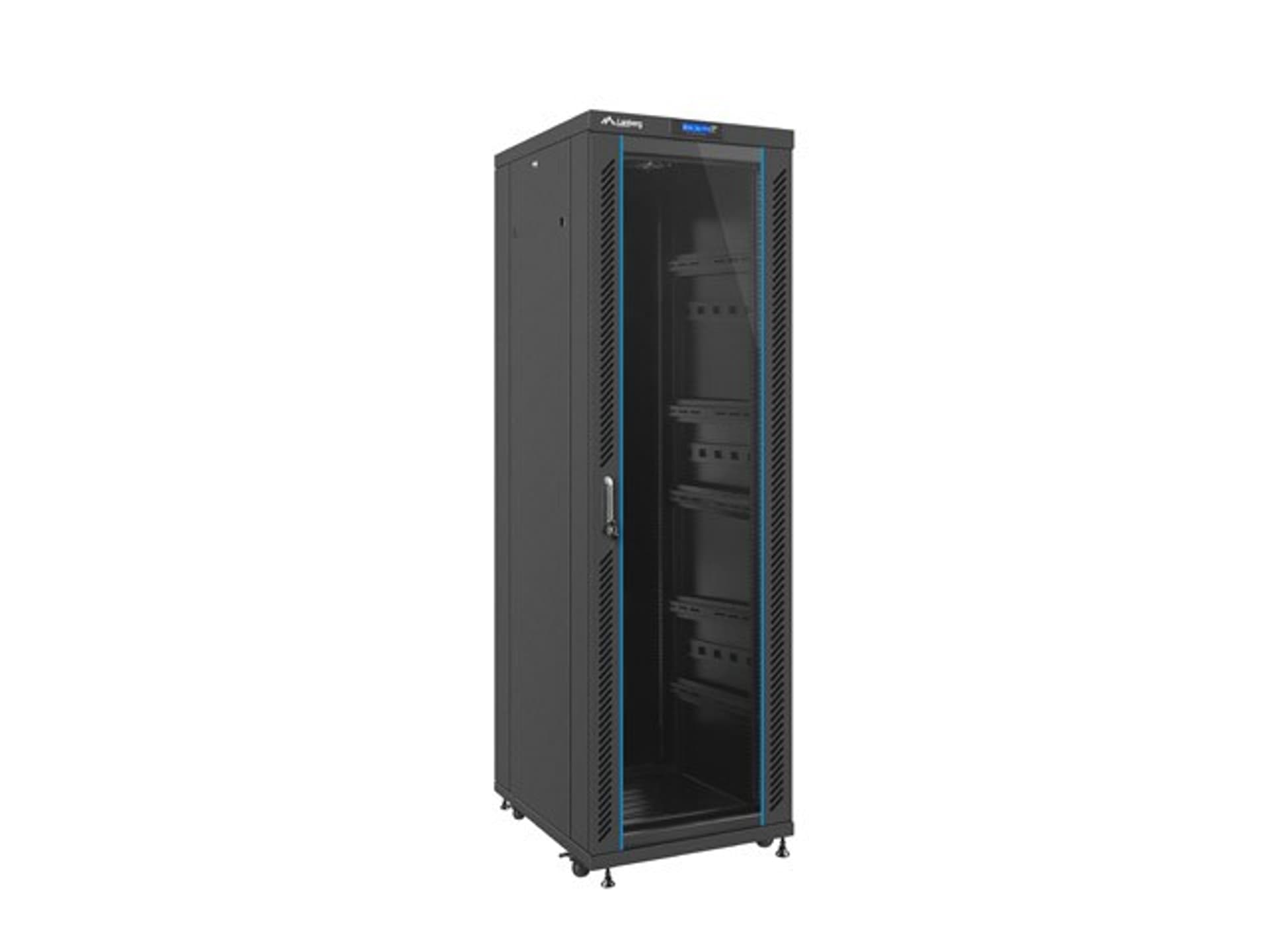 

Szafa stojąca Rack 19 37U 600x800mm czarna (drzwi szklane LCD)
