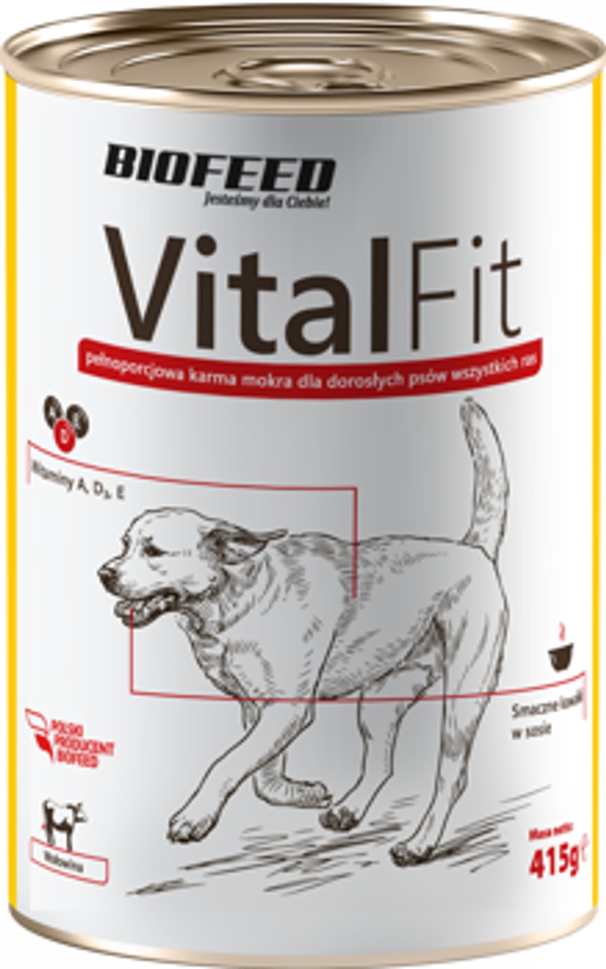 

BIOFEED VITALFIT puszka dla psów z wołowiną 415g