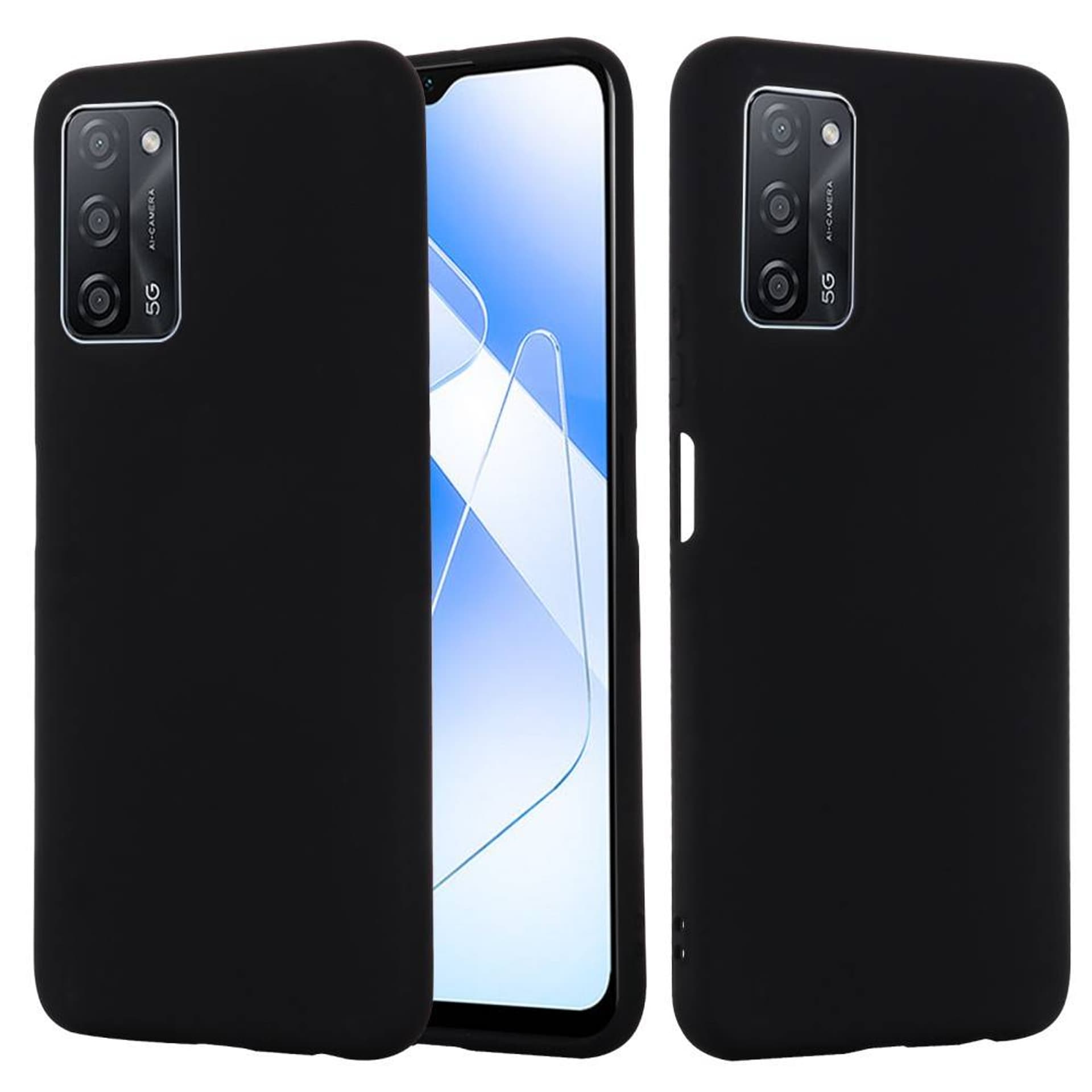 

Etui OPPO A54 5G / A74 5G / A93 5G Silicone case elastyczne silikonowe czarne
