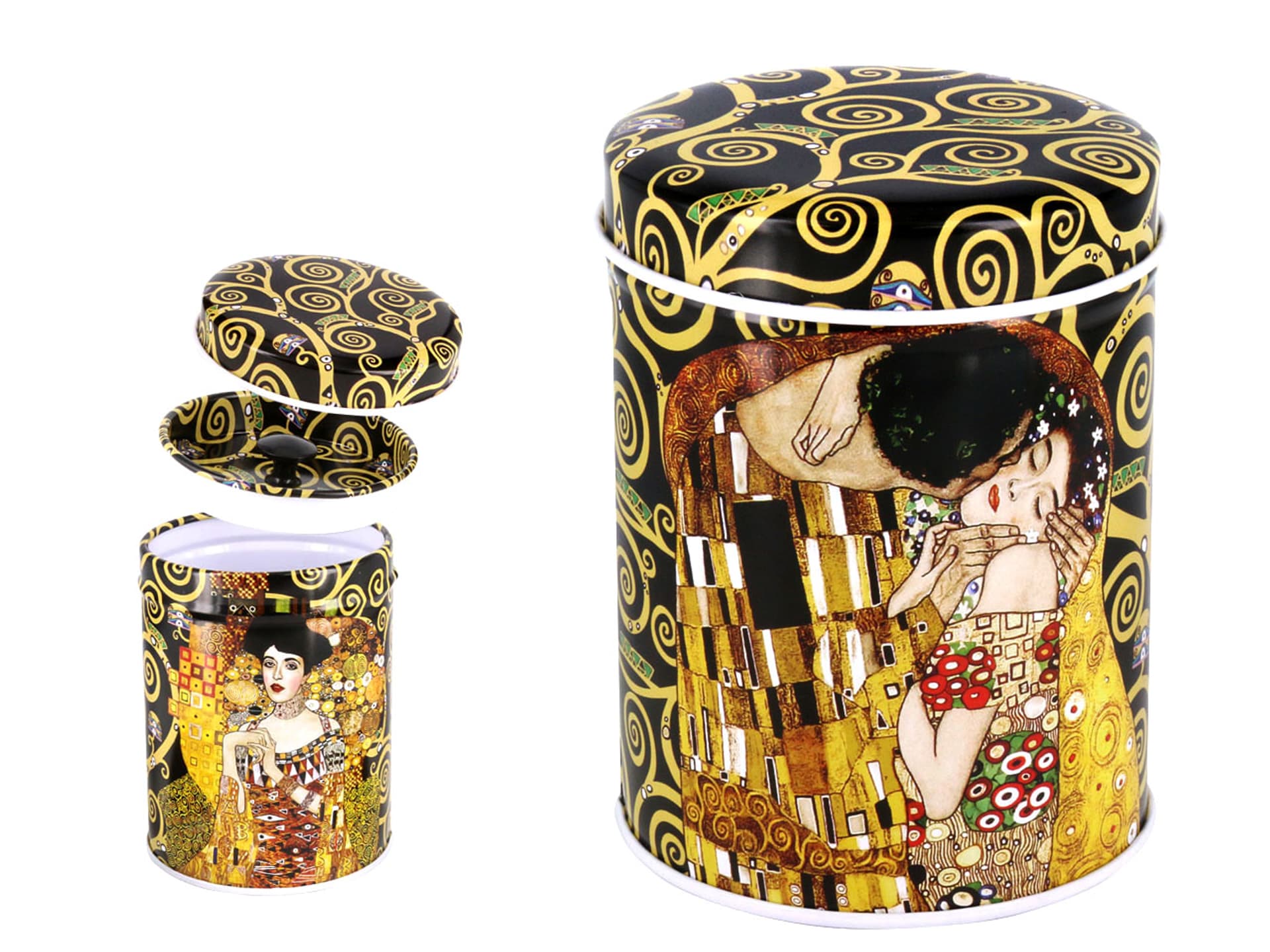 

Puszka - G. Klimt, Pocałunek i Adela (CARMANI)