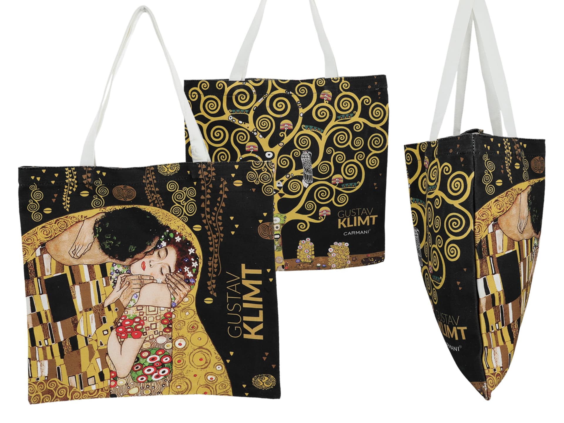 

Torba płócienna - G. Klimt, Pocałunek + drzewo (CARMANI)