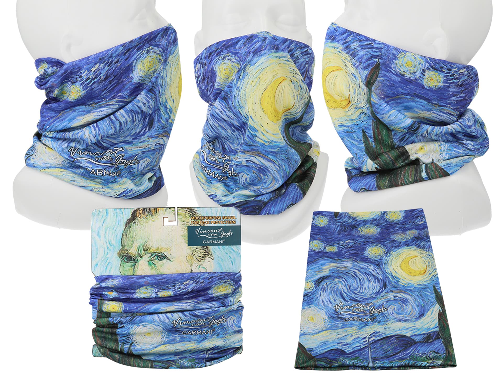 

Komin/chusta - V. van Gogh, Gwiaździsta Noc - alternatywa maseczki (CARMANI)