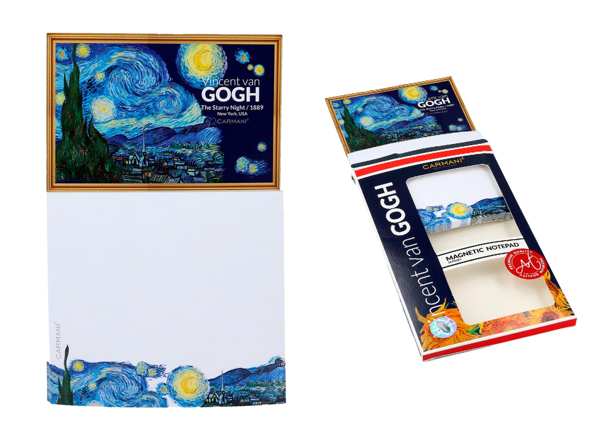 

Notes magnetyczny, duży - V. van Gogh, Gwiaździsta noc (CARMANI)