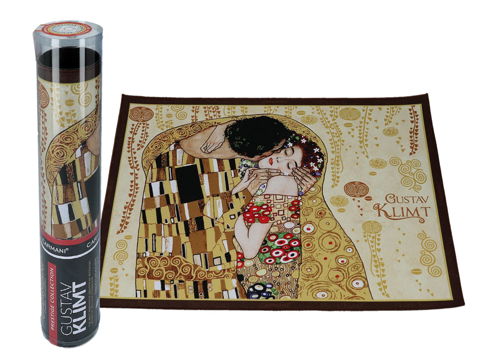 

Podkładka na stół - G. Klimt, Pocałunek, kremowe tło (CARMANI)