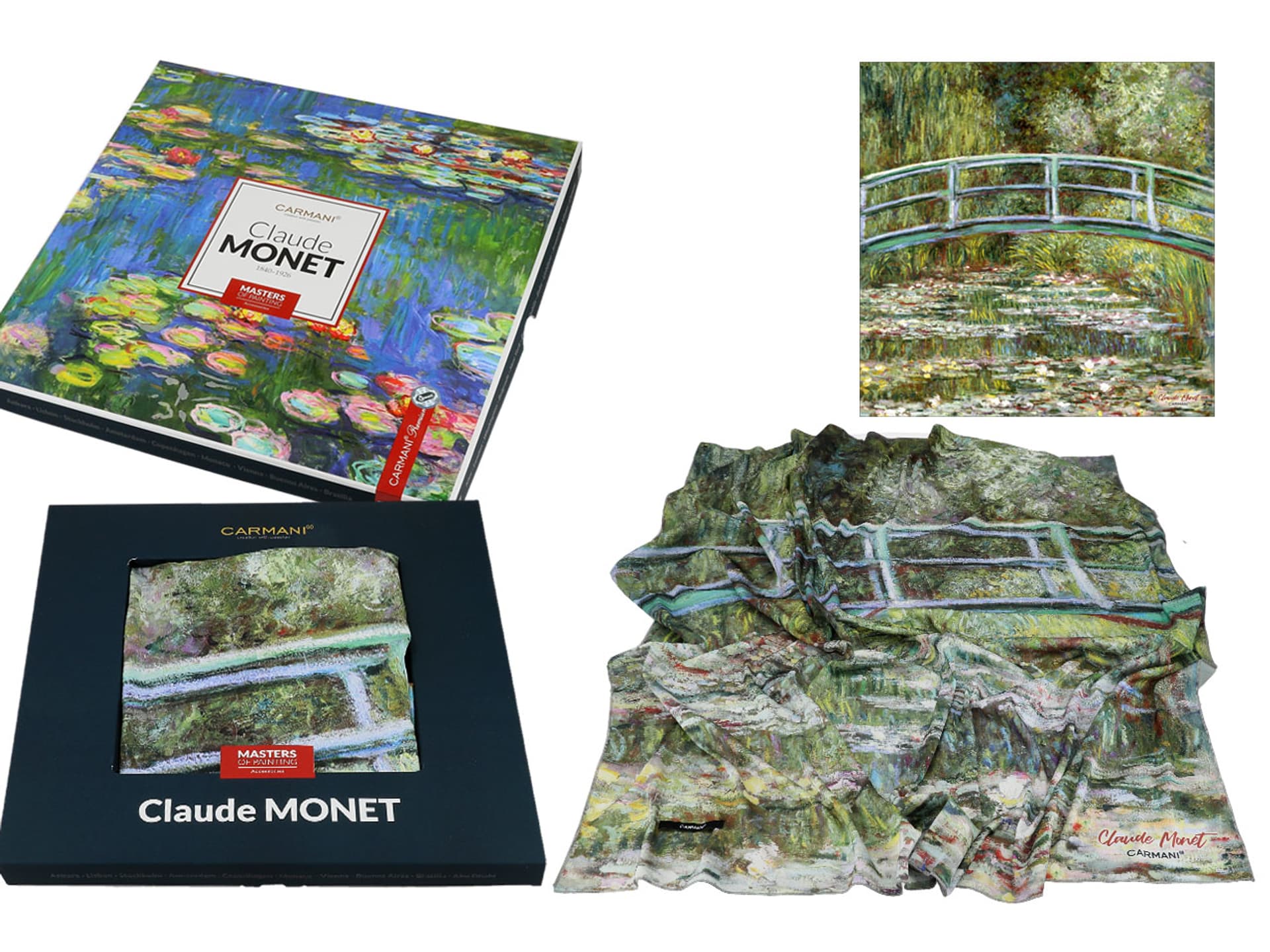 

Chusta - C. Monet, Staw z nenufarami (CARMANI)