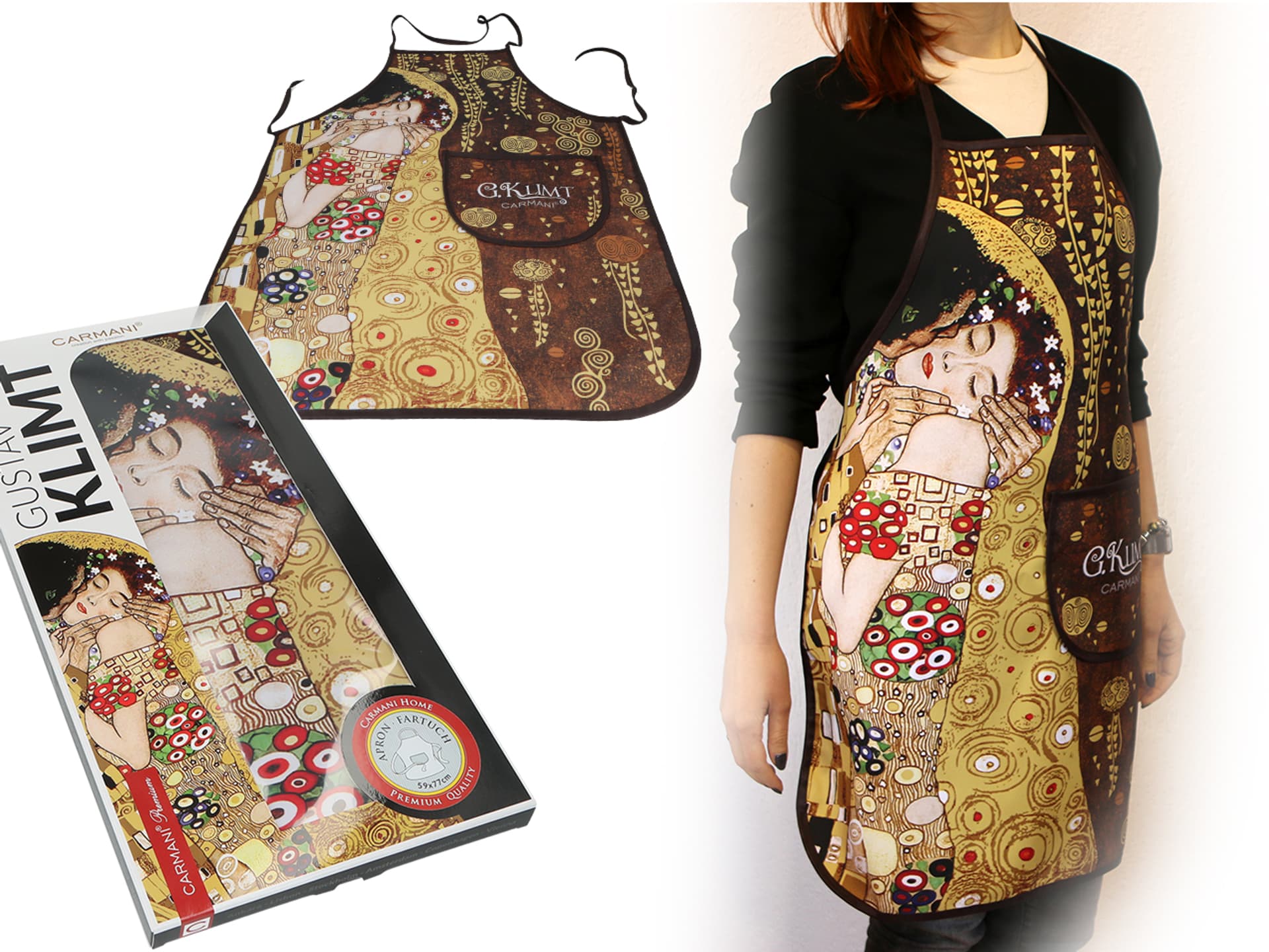 

Fartuszek kuchenny - G. Klimt, Pocałunek (CARMANI)