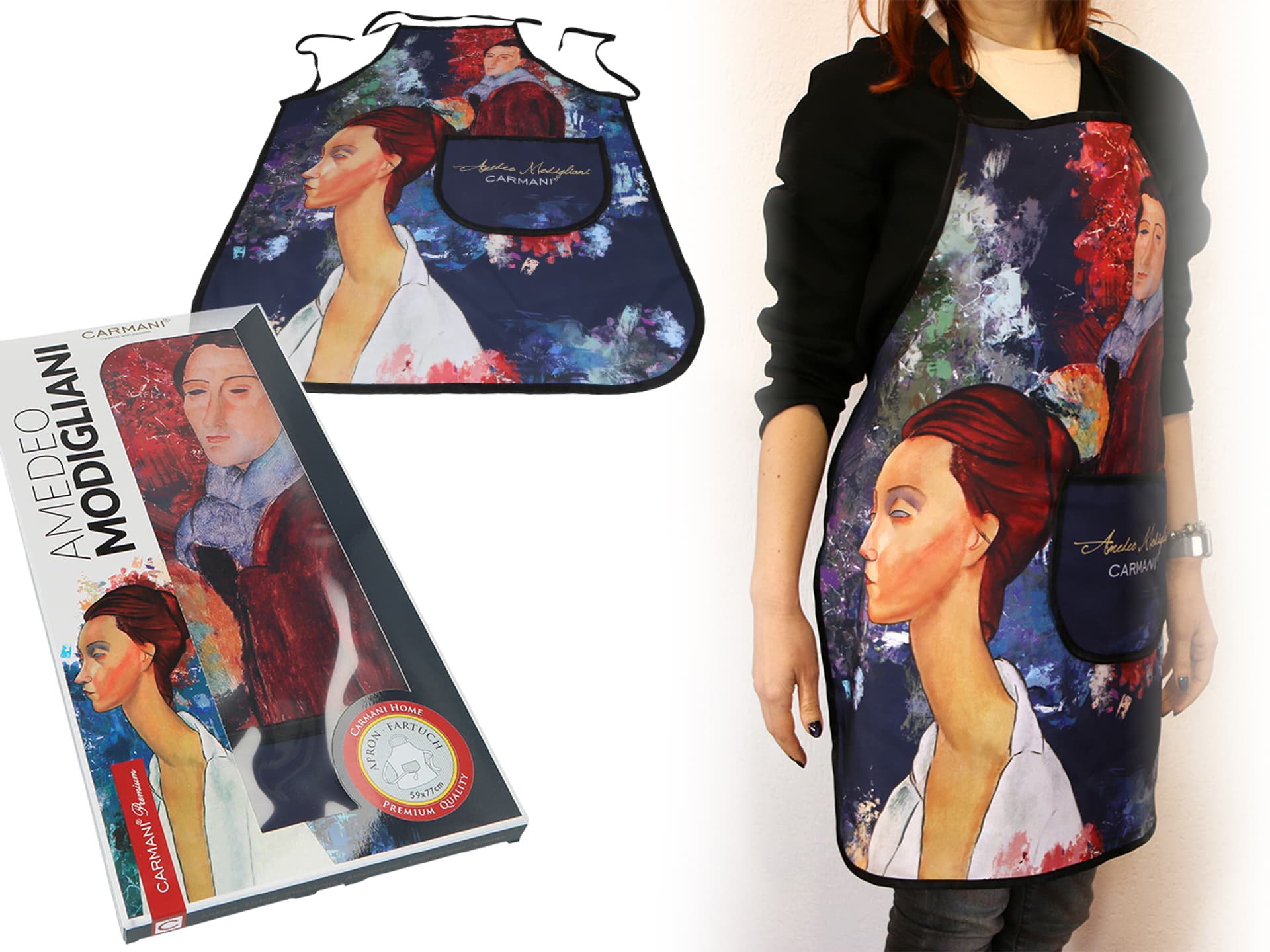 

Fartuszek kuchenny - A. Modigliani, Lunia Czechowska i Amedeo Modigliani (CAMANI)