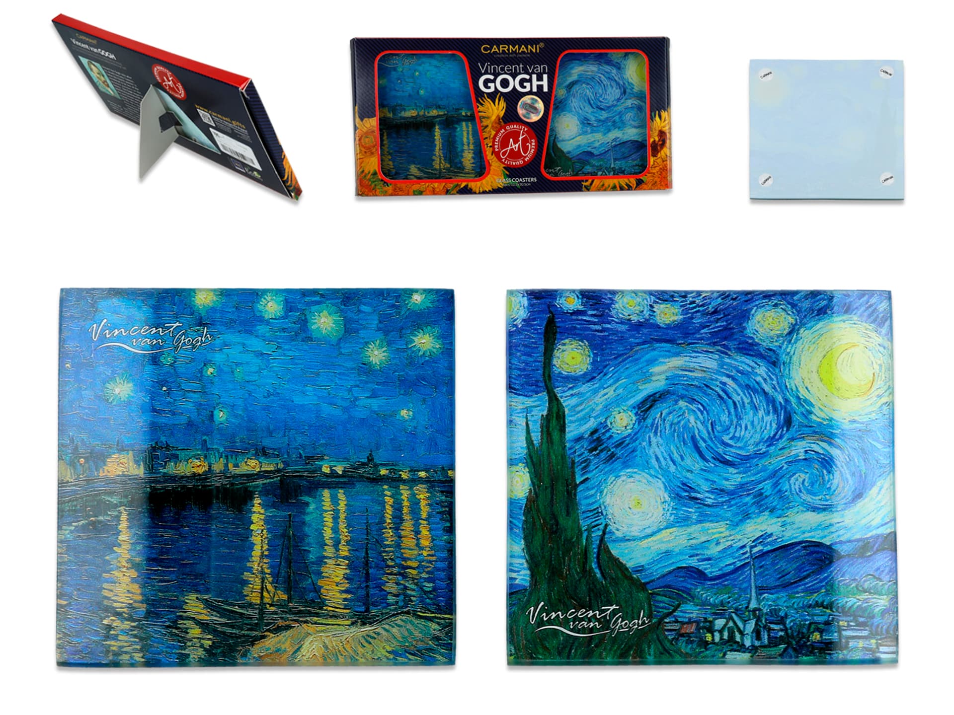 

Kpl. 2 podkładek szklanych - V. van Gogh (CARMANI)