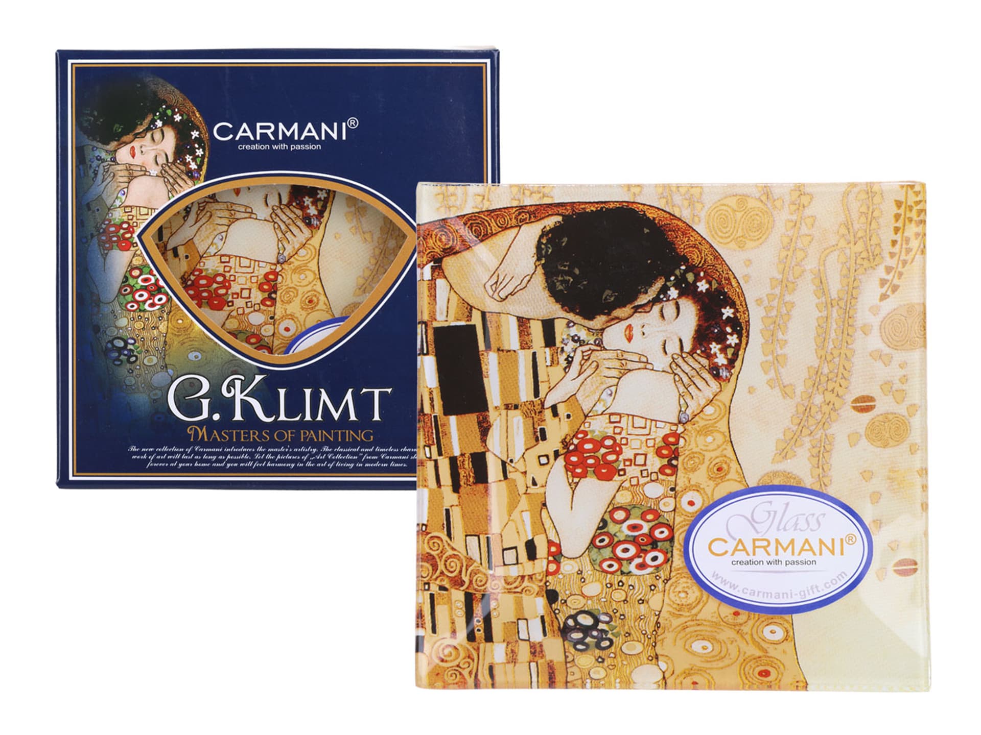 

Talerz dekoracyjny - G. Klimt, Pocałunek 13x13cm
