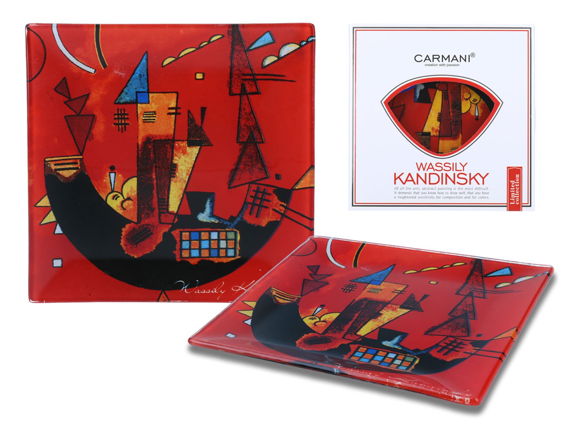 

Talerz dekoracyjny - Wassily Kandinsky, With and against (CARMANI)