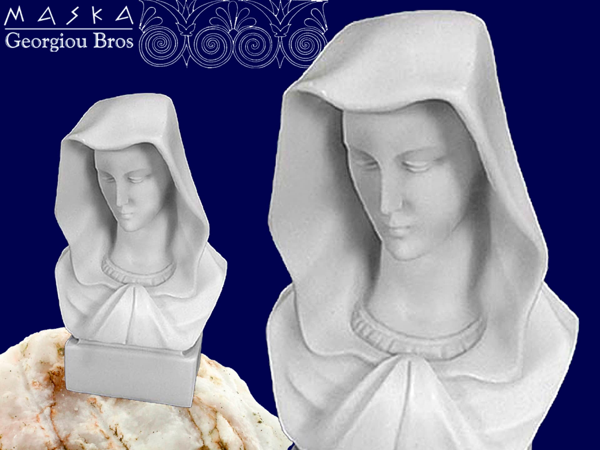 

Popiersie Marii -alabaster grecki