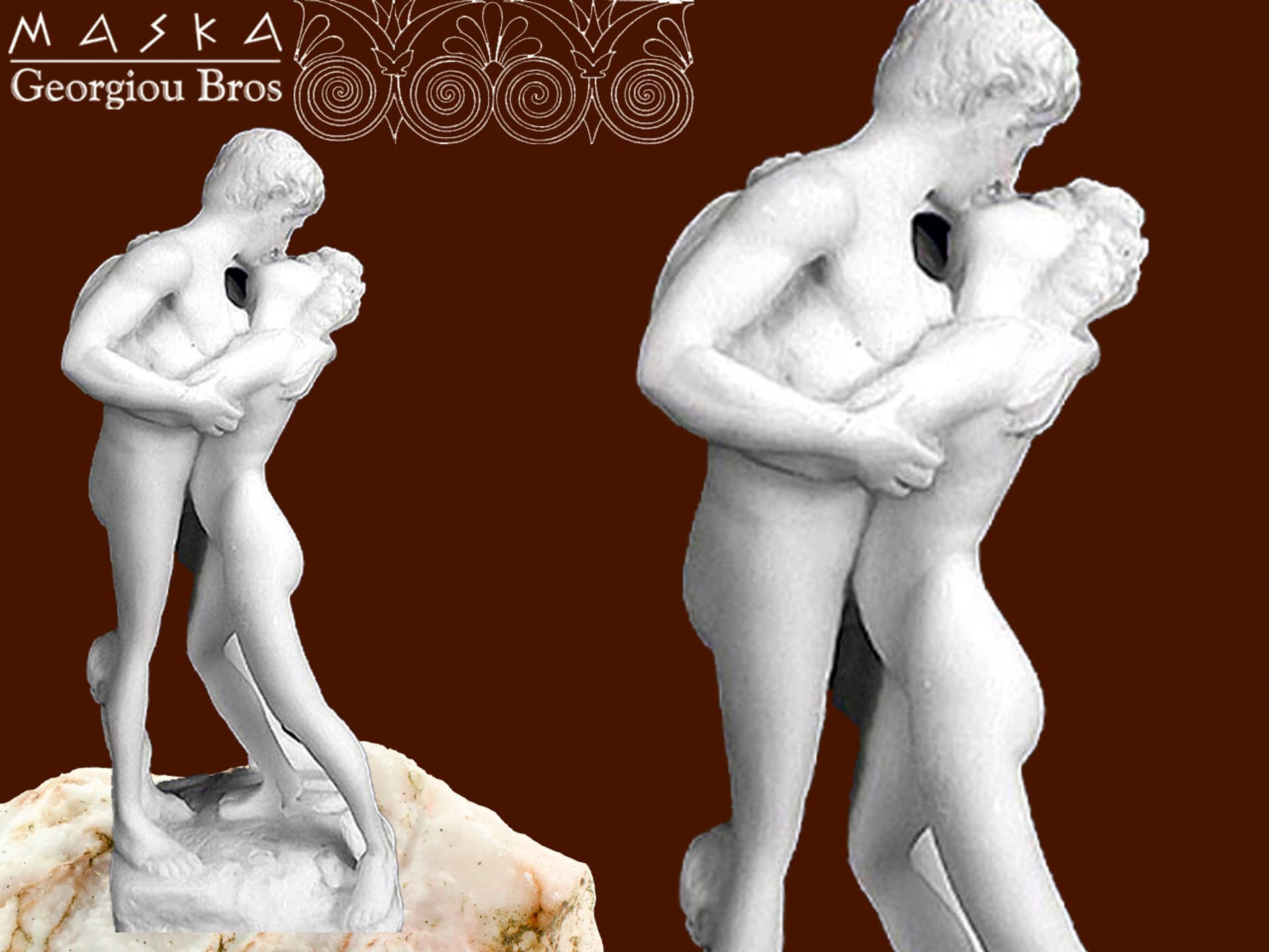 

Całuśnicy -alabaster grecki