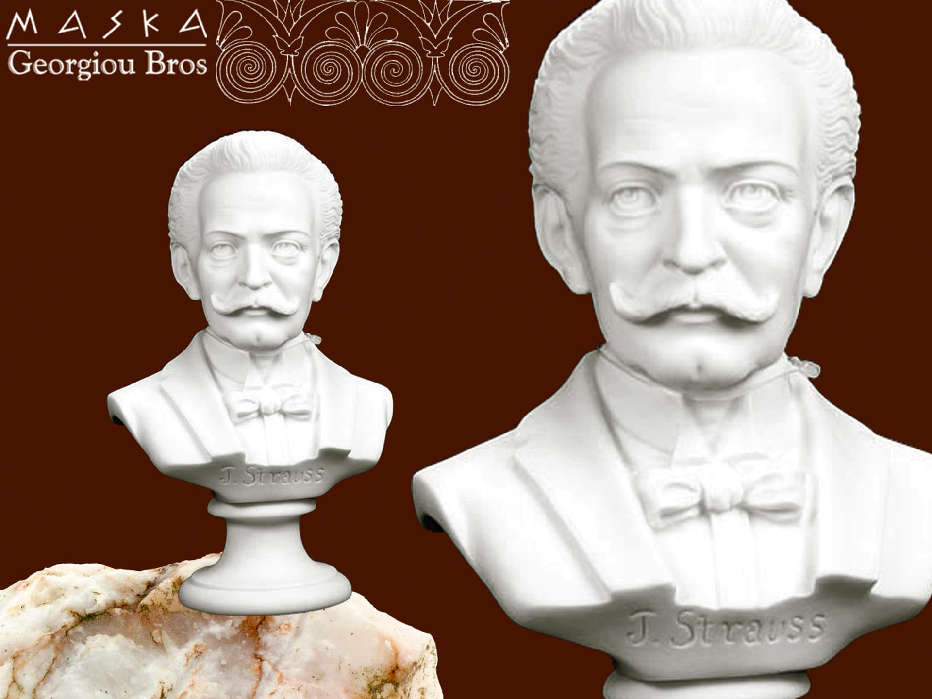 

Strauss popiersie - alabaster grecki