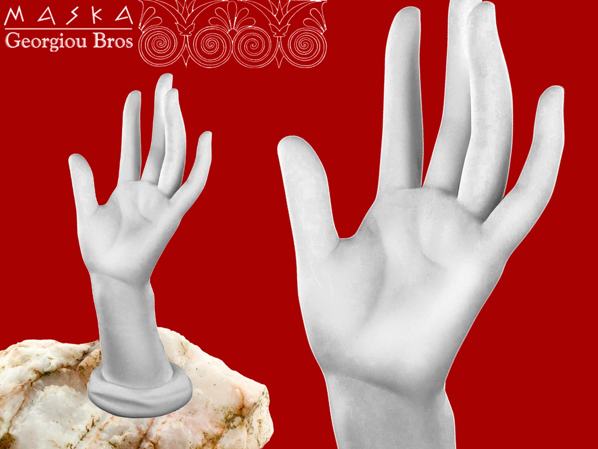 

Dłoń -alabaster grecki