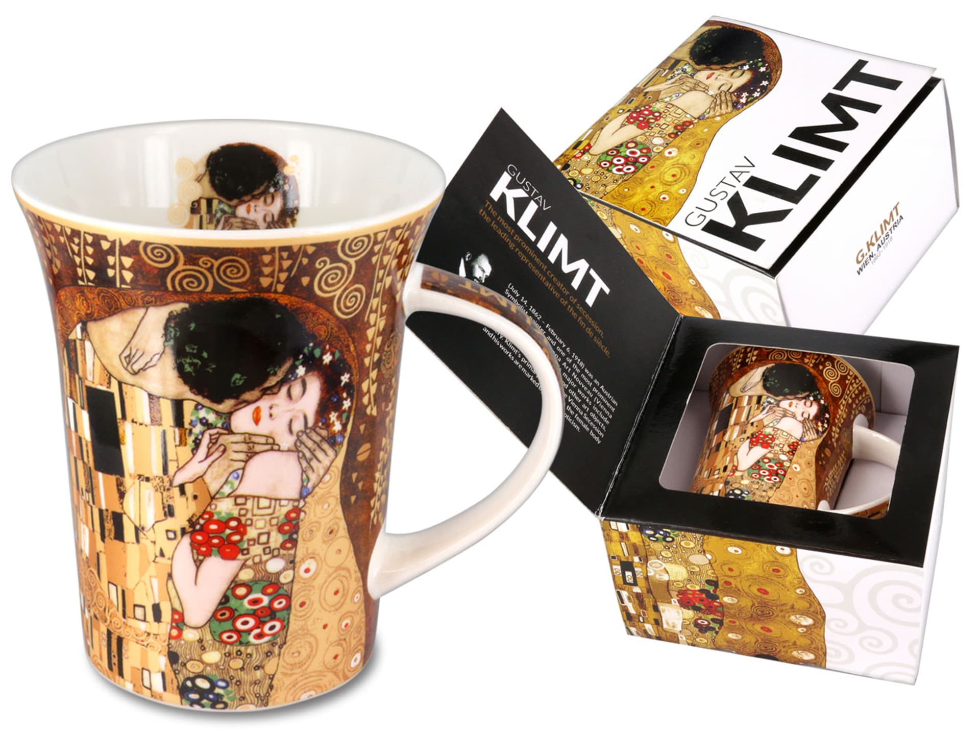 

Kubek - G. Klimt, Pocałunek (CARMANI)