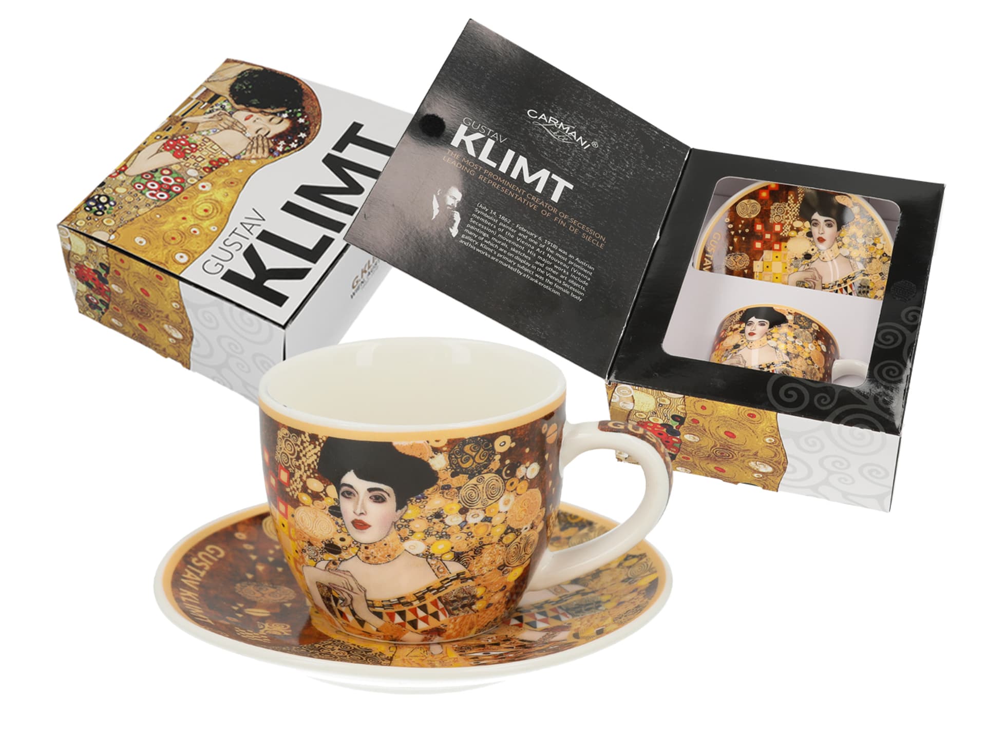 

Filiżanka espresso ze spodkiem - G. Klimt, Adela (CARMANI)