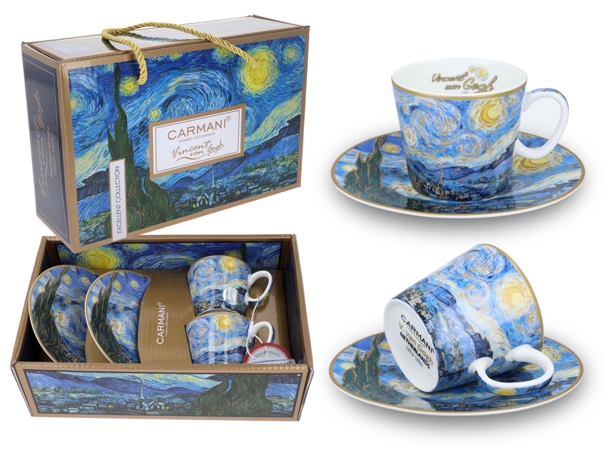 

Kpl. 2 filiżanek espresso - V. van Gogh, Gwiaździsta noc (CARMANI)