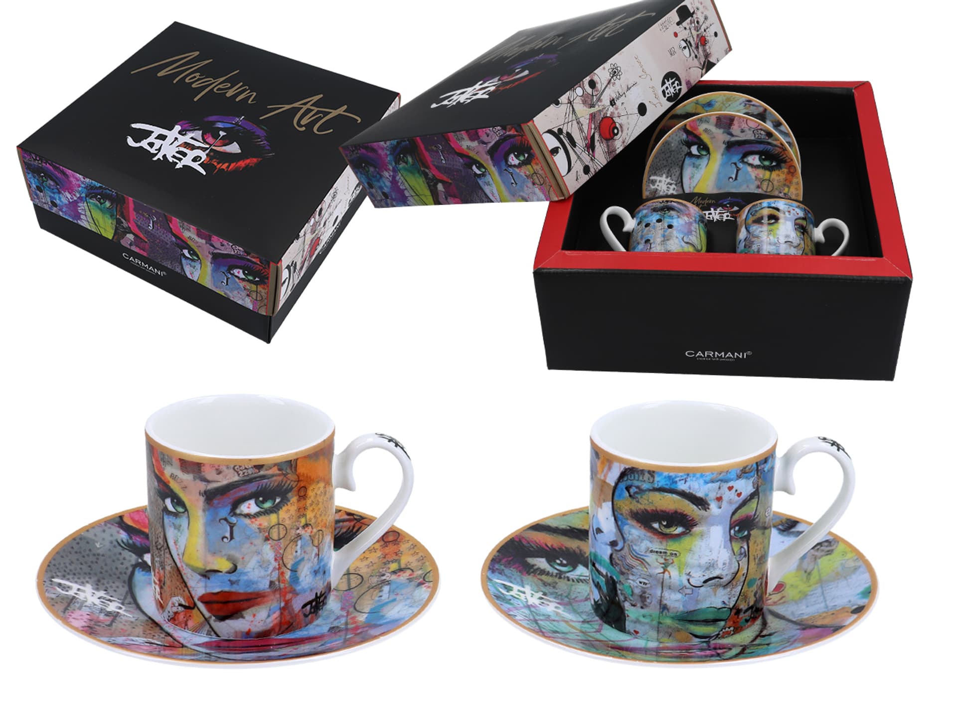 

Kpl. 2 filiżanek espresso - Loui Jover (CARMANI)