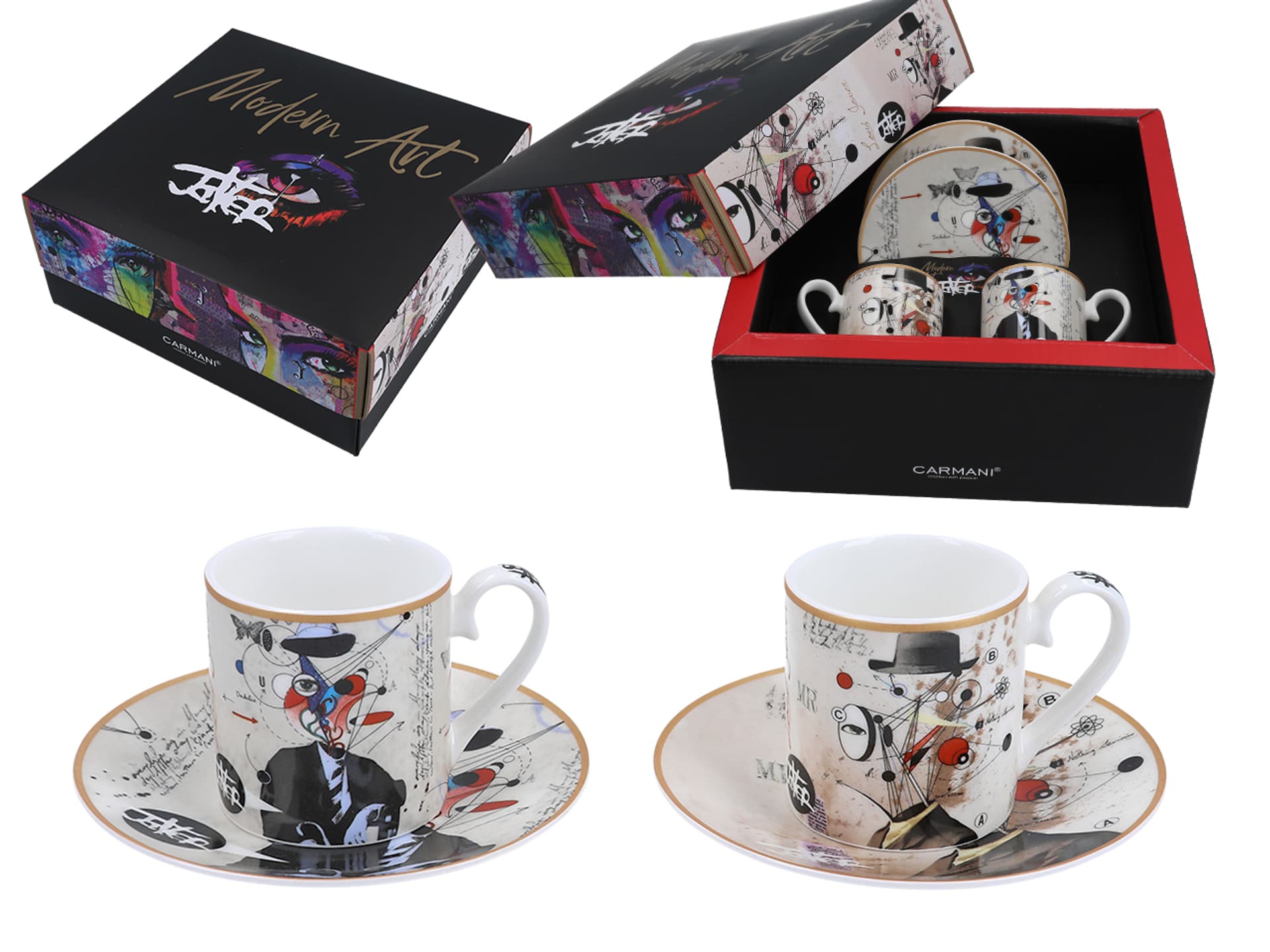 

Kpl. 2 filiżanek espresso - Loui Jover (CARMANI)