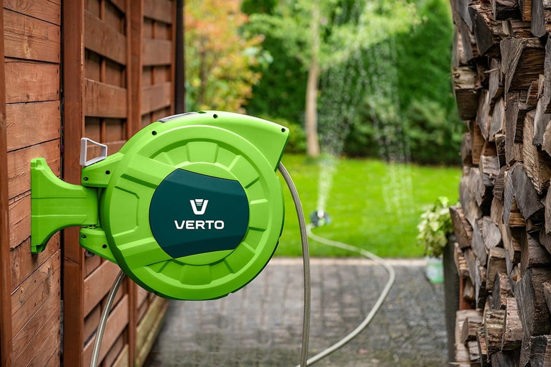 

Wąż z automatycznym zwijaczem 1/2", 20 m +2m V