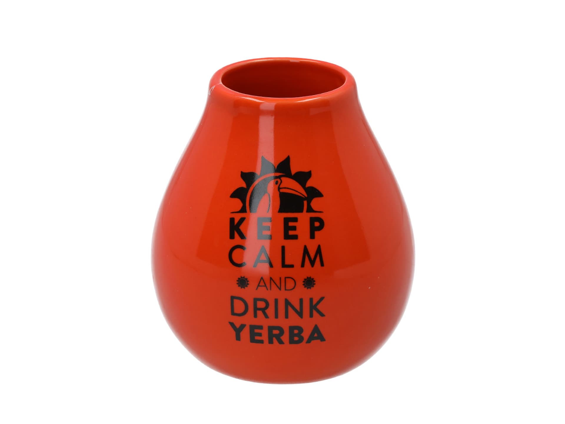 

Matero Ceramico LUKA ORANGE 350 ml z logo MATE GREEN