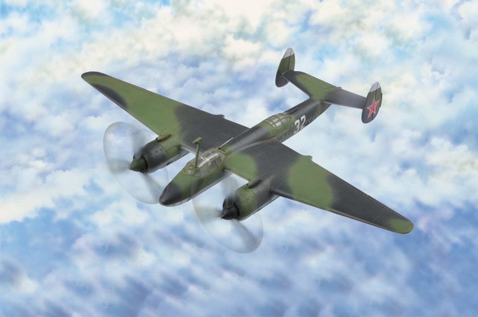 

Model plastikowy radziecki bombowiec Tu-2