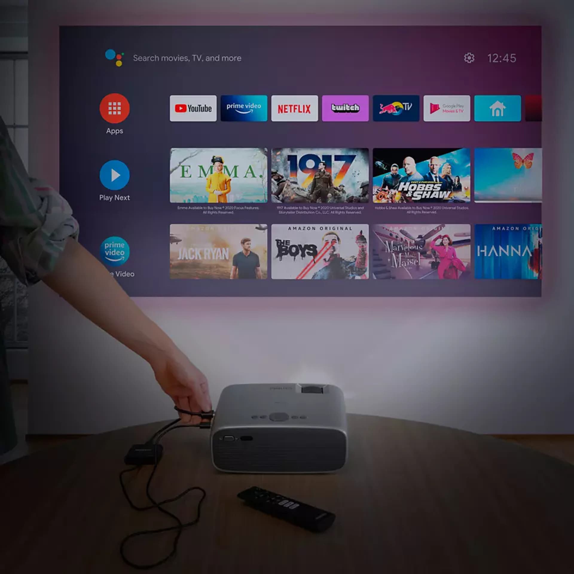 

Projektor domowy Philips NeoPix Ultra 2+ Full HD (1920x1080), srebrny, 1920x1080)/srebrn