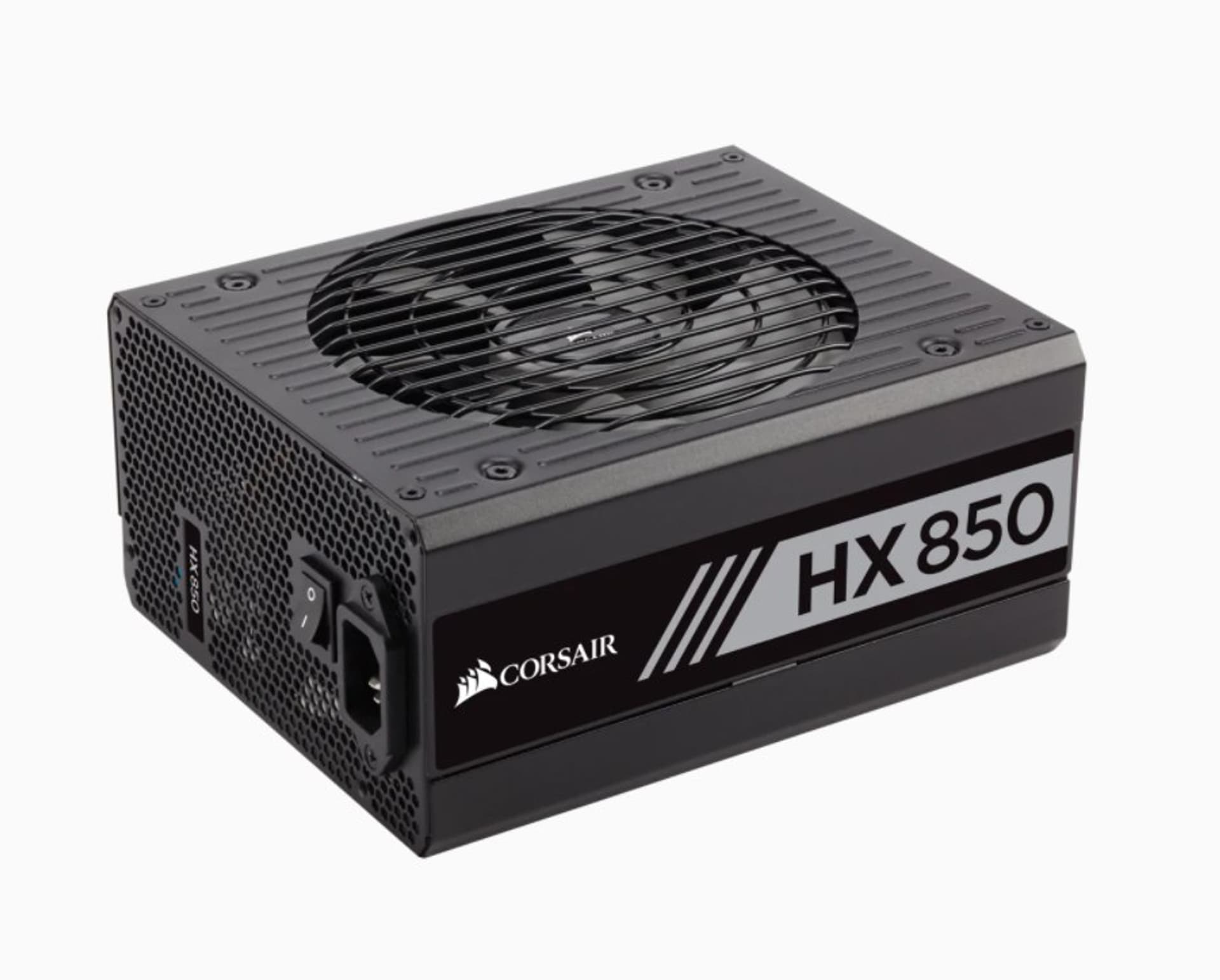 

Corsair Fully Modular PSU HX850 Professional Platinum 850 W, 80 PLUS PLATINUM certified