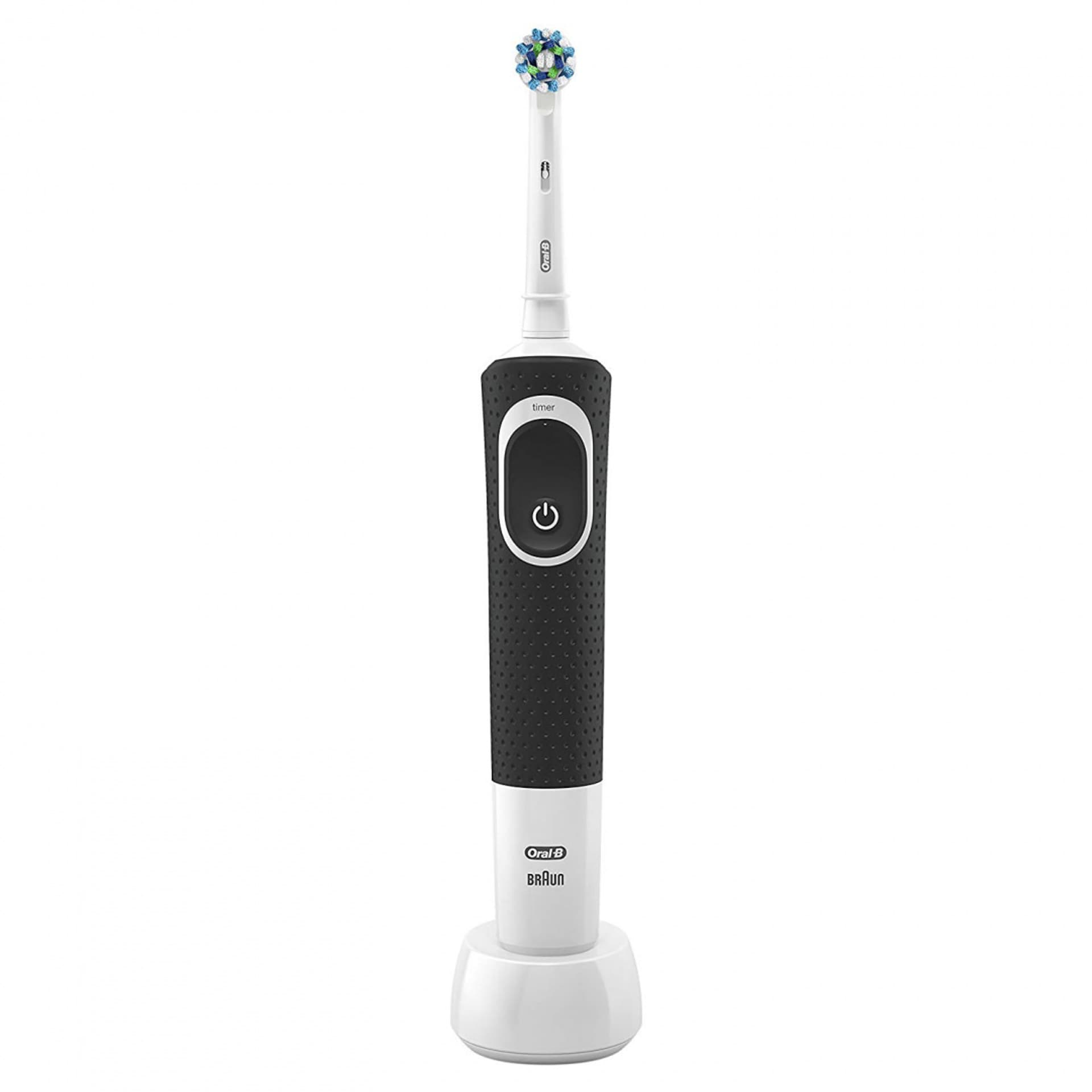 

Oral-B CrossAction Electric Toothbrush Vitality D100 Rechargeable, Dla dorosłych, Czas pracy 2 min, Ilość główek szczoteczki w z