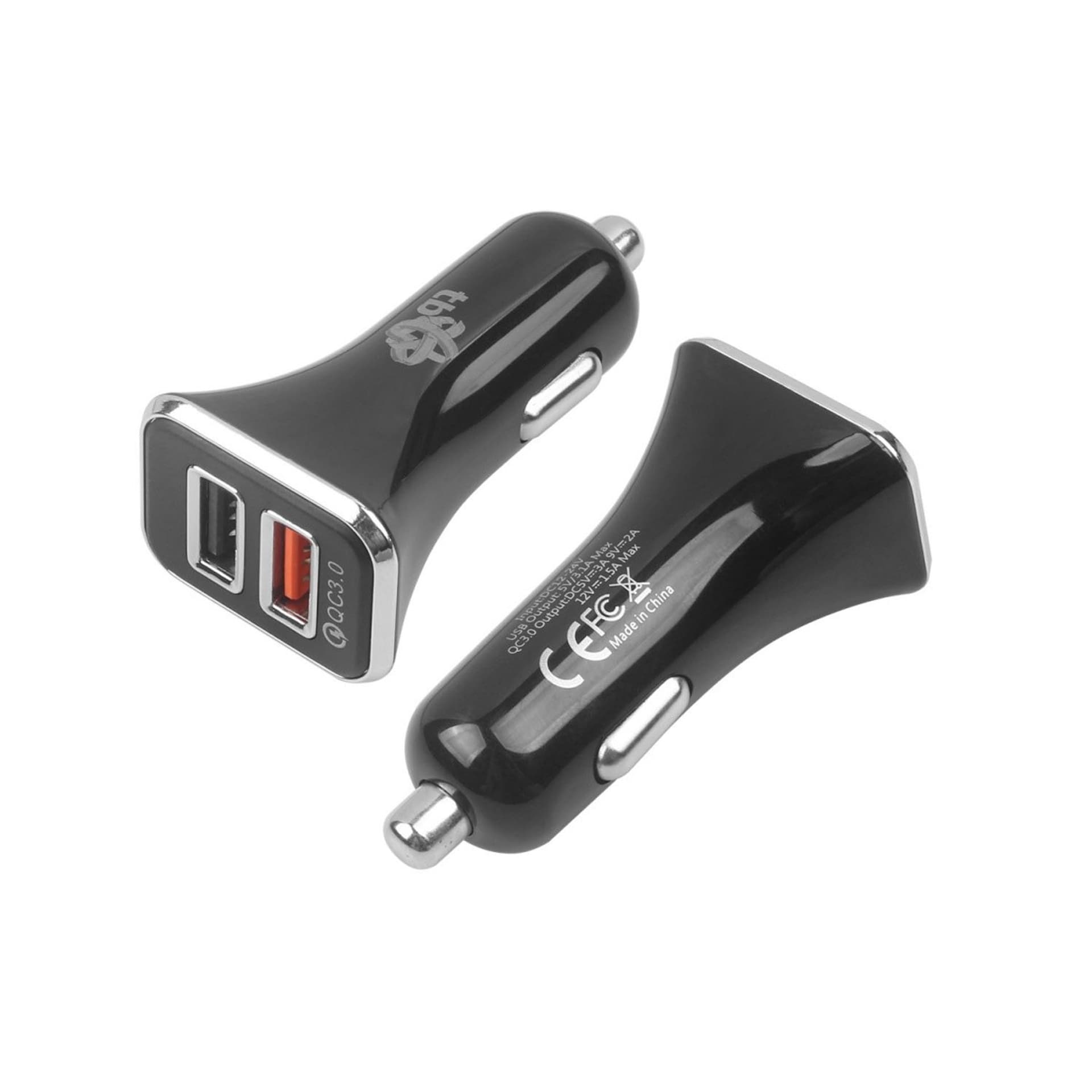 

Ładowarka samochodowa Uniwersalna 2xUSB QC