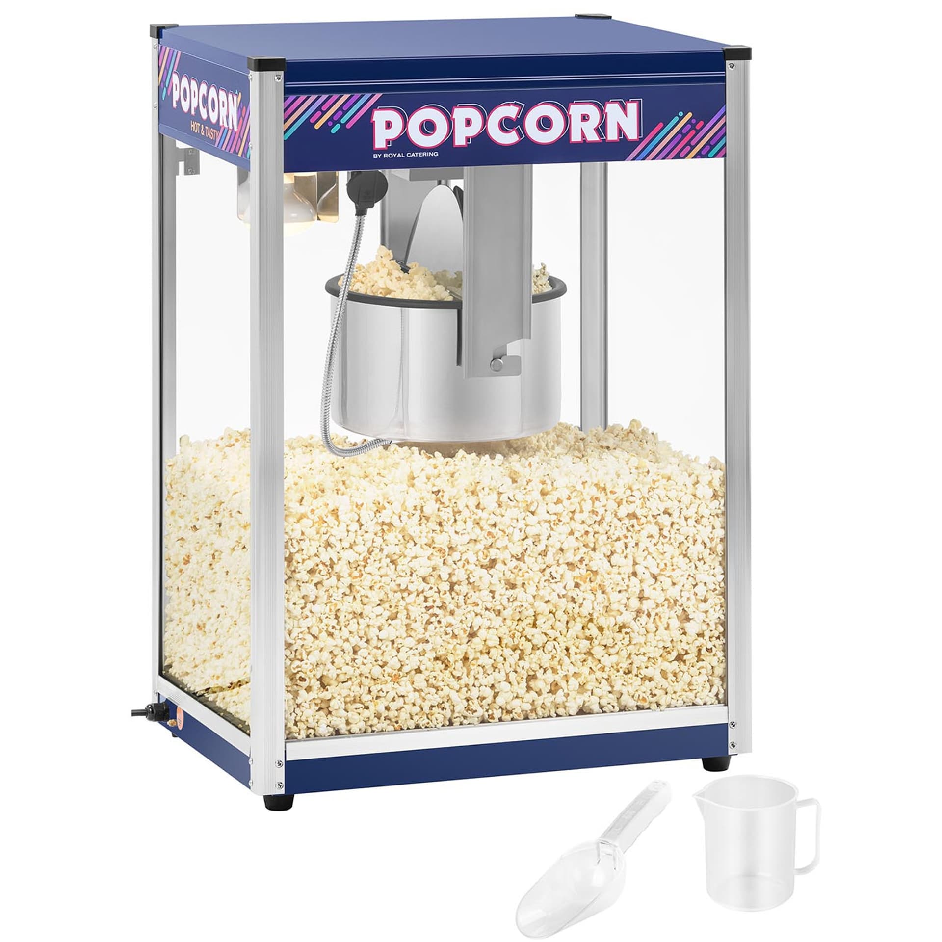 

Najlepsza maszyna automat do popcornu 2300W 230V 16 Oz 6kg/h Royal Catering RCPR-2300