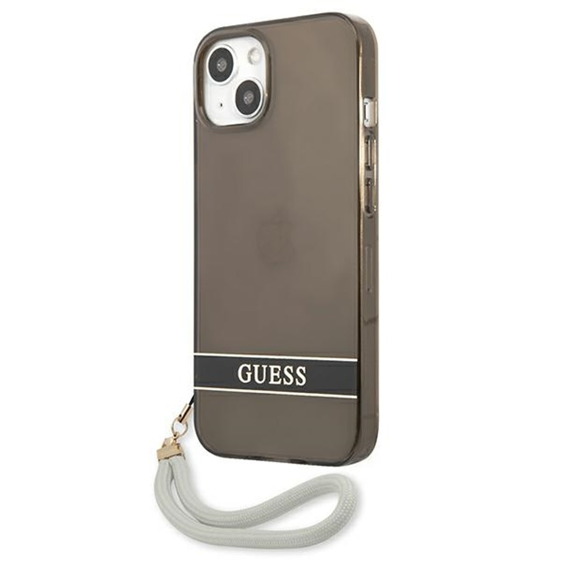 

Guess GUHCP13MHTSGSK iPhone 13 6,1" czarny/black hardcase Translucent Stap