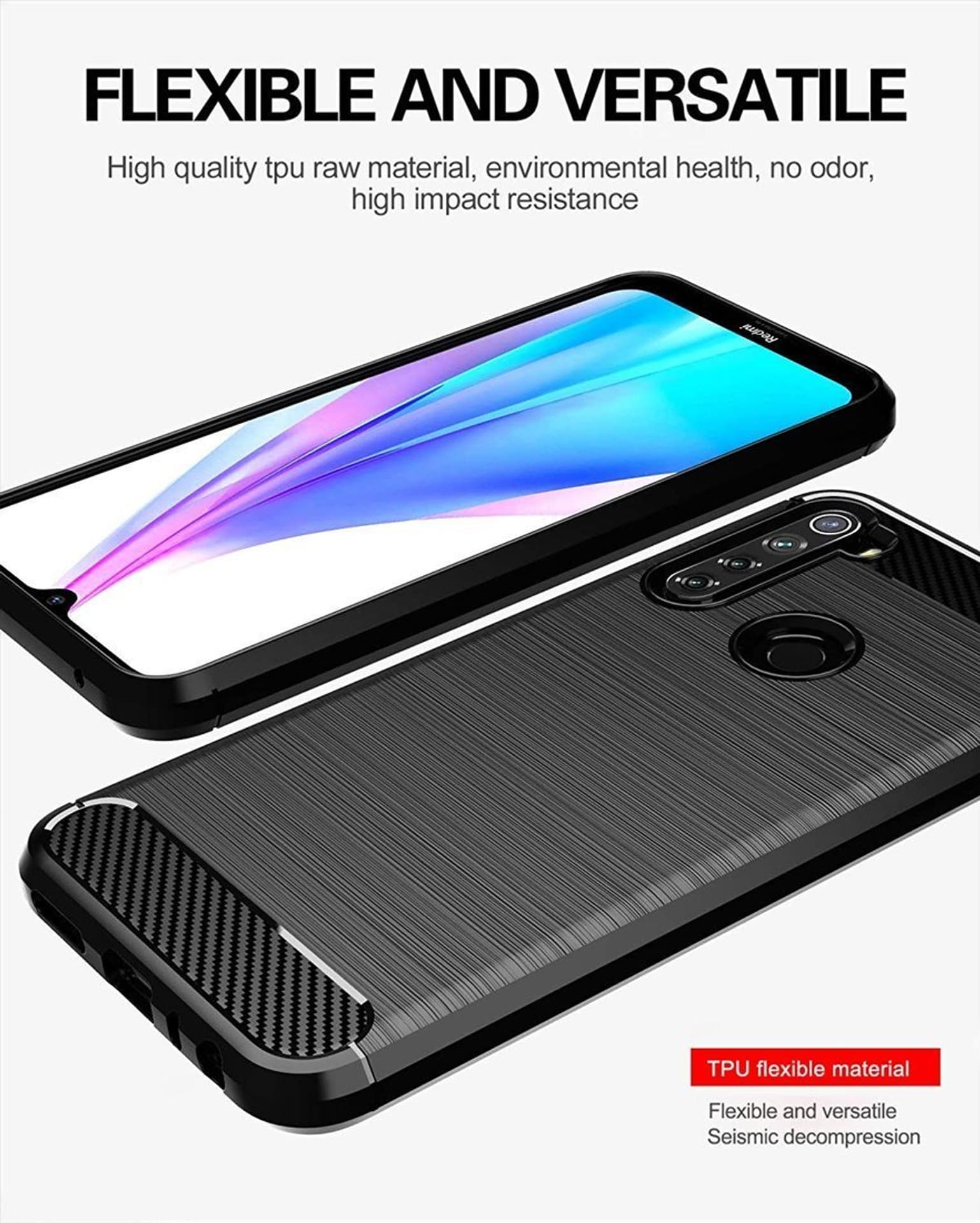 

Etui XIAOMI REDMI NOTE 8T Nexeri Carbon Pancerne czarne