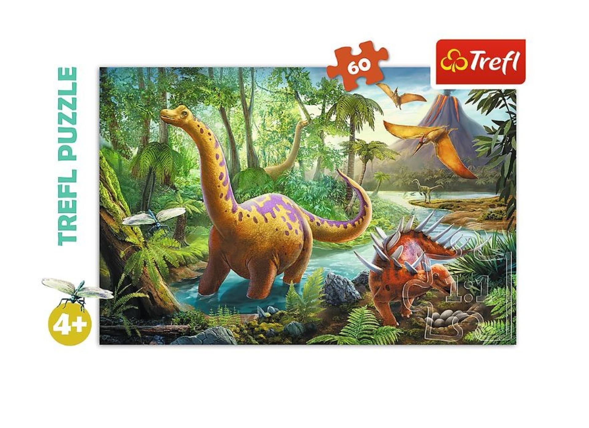 

Puzzle 60 elementów - Wędrówki dinozaurów