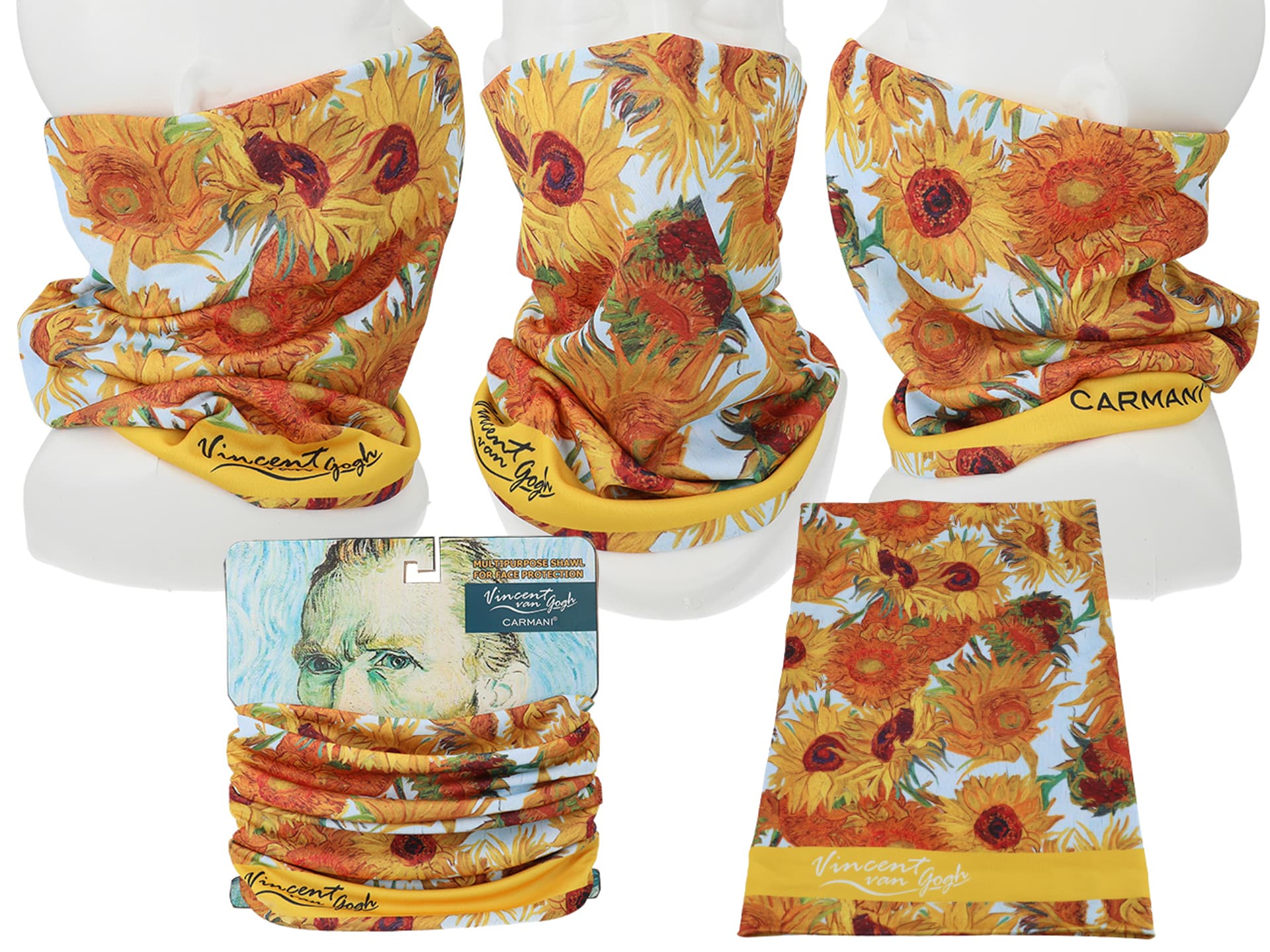

Komin/chusta - V. van Gogh, Słoneczniki - alternatywa maseczki (CARMANI)