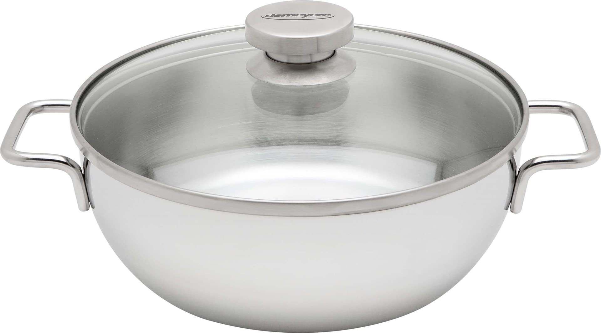

Patelnia głęboka z 2 uchwytami i pokrywką DEMEYERE Apollo 7 40850-767-0 - 28 cm
