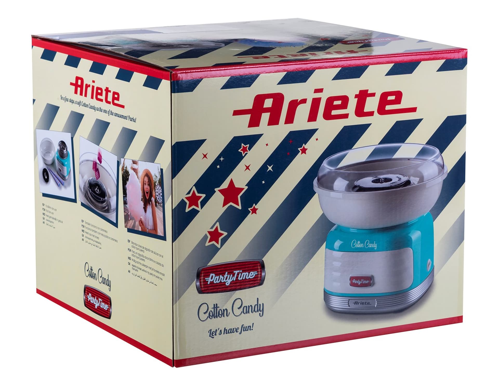 

Urządz do waty cukrow 450W 2973/01 turkusowe Ariete