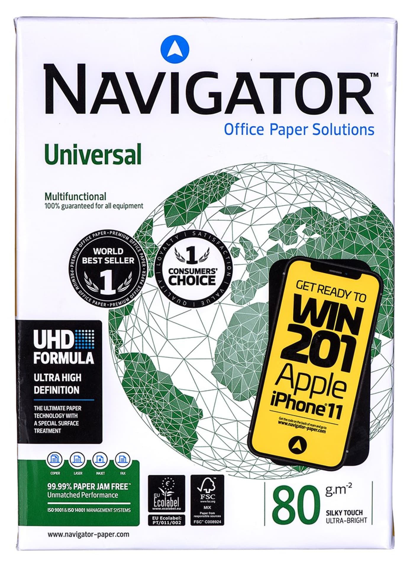 

Papier Xero Igepa Premium Navigator Universal 8247A80 (A4; 80g/m2; 500 szt.)