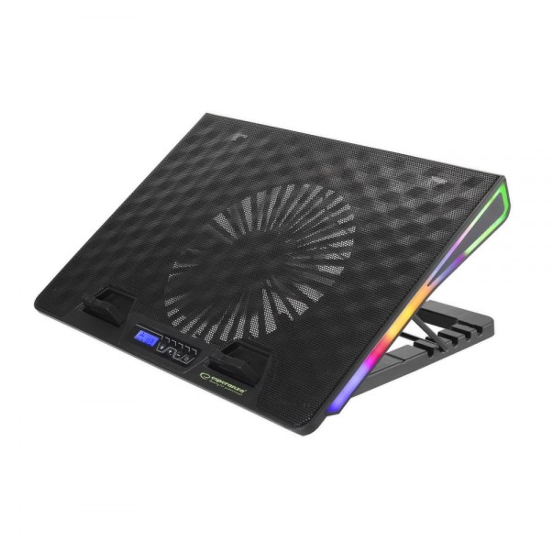 

EGC101 Esperanza podstawka chłodząca gaming pod notebook led rgb alize