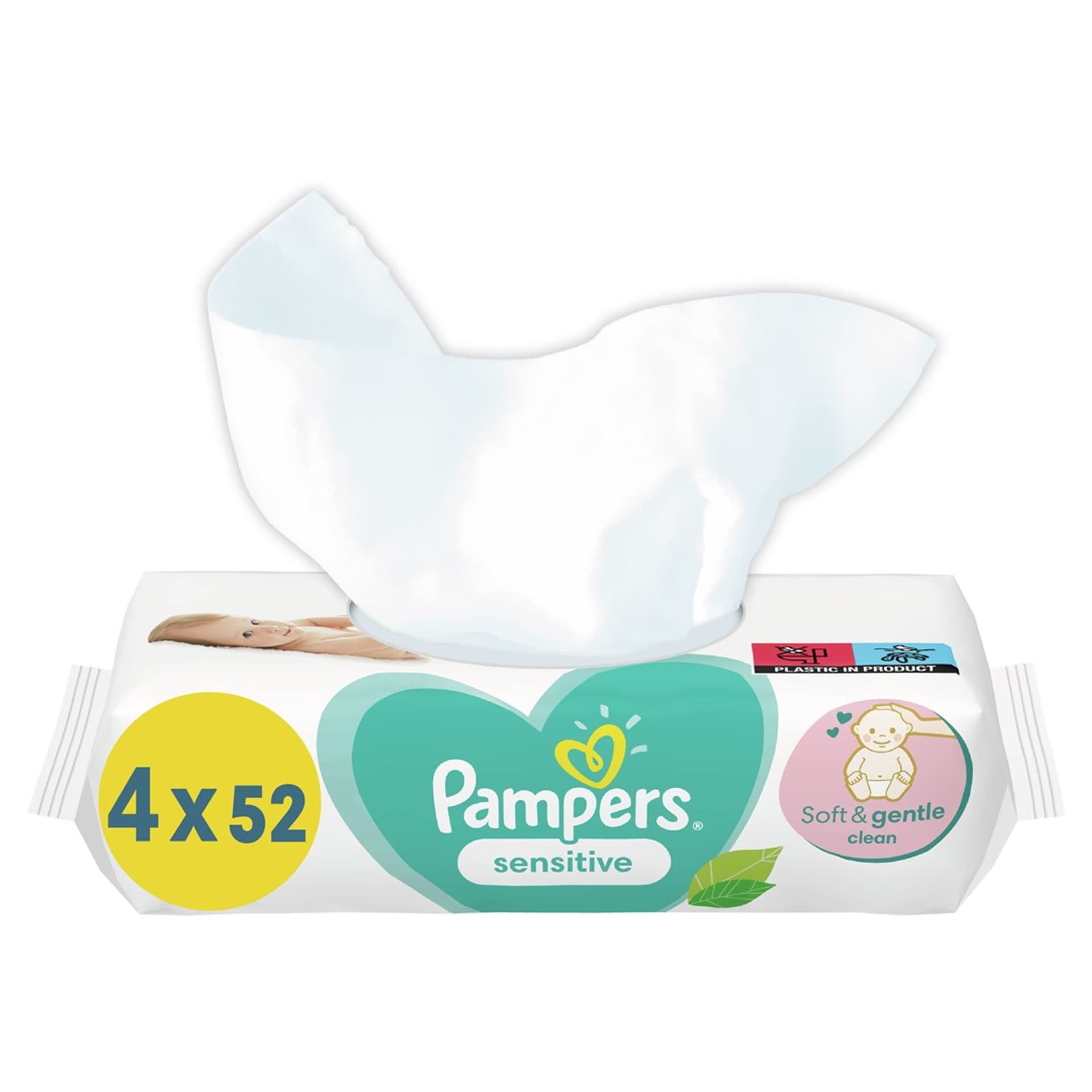 

Zestaw chusteczek Pampers Sensitive 4x52szt